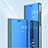 Funda de Cuero Cartera con Soporte Carcasa Espejo Carcasa para Samsung Galaxy A9s Azul Cielo
