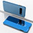 Funda de Cuero Cartera con Soporte Carcasa Espejo Carcasa para Samsung Galaxy S10 5G Azul Cielo