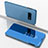Funda de Cuero Cartera con Soporte Carcasa Espejo Carcasa para Samsung Galaxy S10e Azul Cielo