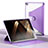 Funda de Cuero Cartera con Soporte Carcasa H01 para Apple iPad 10.2 (2020) Purpura Claro