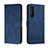 Funda de Cuero Cartera con Soporte Carcasa H01X para Sony Xperia 1 II Azul