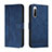 Funda de Cuero Cartera con Soporte Carcasa H01X para Sony Xperia L4 Azul