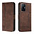 Funda de Cuero Cartera con Soporte Carcasa H01X para Xiaomi Mi 11T Pro 5G Marron