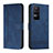 Funda de Cuero Cartera con Soporte Carcasa H01X para Xiaomi Poco F4 5G Azul