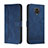 Funda de Cuero Cartera con Soporte Carcasa H01X para Xiaomi Poco M2 Pro Azul