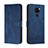 Funda de Cuero Cartera con Soporte Carcasa H01X para Xiaomi Redmi 10X 4G Azul