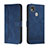 Funda de Cuero Cartera con Soporte Carcasa H01X para Xiaomi Redmi 9C Azul