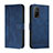Funda de Cuero Cartera con Soporte Carcasa H01X para Xiaomi Redmi K30S 5G Azul