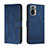 Funda de Cuero Cartera con Soporte Carcasa H01X para Xiaomi Redmi Note 10 4G Azul