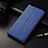 Funda de Cuero Cartera con Soporte Carcasa H02 para Apple iPhone 14 Plus Azul