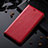 Funda de Cuero Cartera con Soporte Carcasa H02P para Apple iPhone 12 Mini Rojo