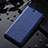 Funda de Cuero Cartera con Soporte Carcasa H02P para Apple iPhone Xs Max Azul