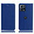 Funda de Cuero Cartera con Soporte Carcasa H02P para Motorola Moto Edge S30 Pro 5G Azul