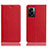 Funda de Cuero Cartera con Soporte Carcasa H02P para OnePlus Nord N300 5G Rojo