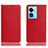 Funda de Cuero Cartera con Soporte Carcasa H02P para Oppo A97 5G Rojo