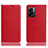 Funda de Cuero Cartera con Soporte Carcasa H02P para Realme Narzo 50 5G Rojo