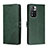 Funda de Cuero Cartera con Soporte Carcasa H02X para Xiaomi Poco X4 NFC Verde