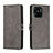 Funda de Cuero Cartera con Soporte Carcasa H02X para Xiaomi Redmi 10 India Gris