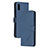 Funda de Cuero Cartera con Soporte Carcasa H02X para Xiaomi Redmi 9A Azul