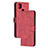 Funda de Cuero Cartera con Soporte Carcasa H02X para Xiaomi Redmi 9C NFC Rojo