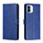 Funda de Cuero Cartera con Soporte Carcasa H02X para Xiaomi Redmi A2 Plus Azul