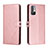 Funda de Cuero Cartera con Soporte Carcasa H02X para Xiaomi Redmi Note 11 SE 5G Oro Rosa