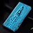 Funda de Cuero Cartera con Soporte Carcasa H03P para Apple iPhone 12 Azul Cielo