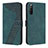 Funda de Cuero Cartera con Soporte Carcasa H03X para Sony Xperia 10 IV Verde