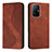 Funda de Cuero Cartera con Soporte Carcasa H03X para Xiaomi Mi 11T Pro 5G Marron