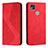 Funda de Cuero Cartera con Soporte Carcasa H03X para Xiaomi POCO C3 Rojo