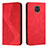 Funda de Cuero Cartera con Soporte Carcasa H03X para Xiaomi Poco M2 Pro Rojo
