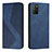 Funda de Cuero Cartera con Soporte Carcasa H03X para Xiaomi Poco M3 Azul