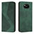 Funda de Cuero Cartera con Soporte Carcasa H03X para Xiaomi Poco X3 Pro Verde