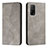 Funda de Cuero Cartera con Soporte Carcasa H03X para Xiaomi Redmi K30S 5G Gris