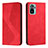 Funda de Cuero Cartera con Soporte Carcasa H03X para Xiaomi Redmi Note 10 4G Rojo