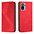 Funda de Cuero Cartera con Soporte Carcasa H03X para Xiaomi Redmi Note 10S 4G Rojo