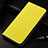 Funda de Cuero Cartera con Soporte Carcasa H04 para Apple iPhone 13 Mini Amarillo