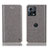 Funda de Cuero Cartera con Soporte Carcasa H04P para Motorola Moto Edge 30 Fusion 5G Gris