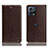 Funda de Cuero Cartera con Soporte Carcasa H04P para Motorola Moto Edge 30 Fusion 5G Marron