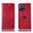 Funda de Cuero Cartera con Soporte Carcasa H04P para Motorola Moto Edge 30 Fusion 5G Rojo