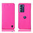Funda de Cuero Cartera con Soporte Carcasa H04P para Motorola Moto Edge S30 5G Rosa Roja