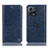 Funda de Cuero Cartera con Soporte Carcasa H04P para Motorola Moto Edge S30 Pro 5G Azul