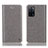 Funda de Cuero Cartera con Soporte Carcasa H04P para Oppo A56 5G Gris
