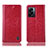 Funda de Cuero Cartera con Soporte Carcasa H04P para Oppo A56S 5G Rojo