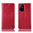 Funda de Cuero Cartera con Soporte Carcasa H04P para Oppo A94 5G Rojo