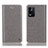 Funda de Cuero Cartera con Soporte Carcasa H04P para Oppo K9X 5G Gris