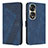 Funda de Cuero Cartera con Soporte Carcasa H04X para Huawei Honor 70 Pro+ Plus 5G Azul