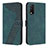 Funda de Cuero Cartera con Soporte Carcasa H04X para Vivo Y12s Verde