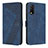 Funda de Cuero Cartera con Soporte Carcasa H04X para Vivo Y20 Azul