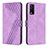 Funda de Cuero Cartera con Soporte Carcasa H04X para Vivo Y20 Morado